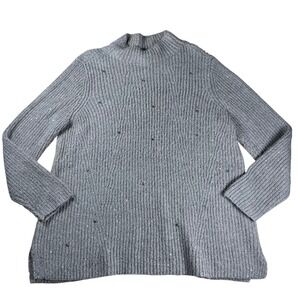 Chico's Women's Mock Neck Knit Sweater Top Size 3 -‎ (Equivalent to a Large)